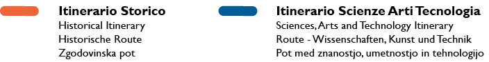 Itinerario Scienze Arti Tecnologia Sciences, Arts and Technology Itinerary Route - Wissenschaften, Kunst und Technik    